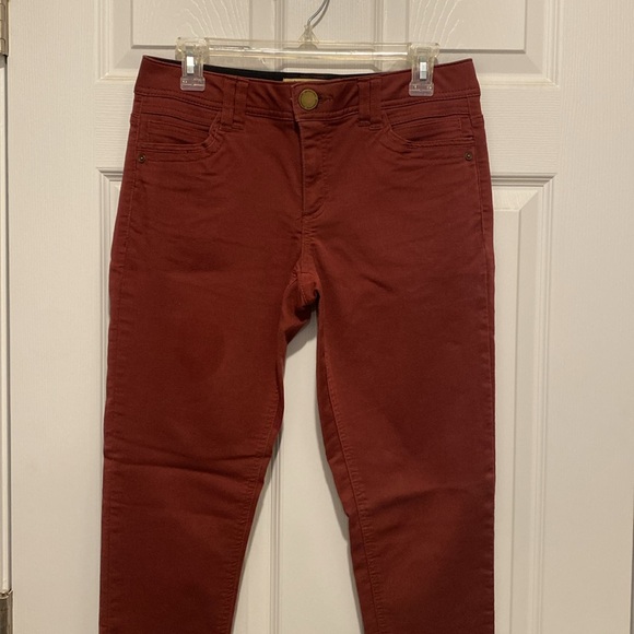 Democracy AB technology, mid rise, ankle cropped, rust jeans - Picture 2 of 6
